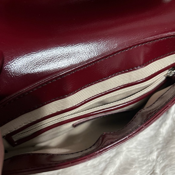 Ann Taylor Wristlet Deep Ruby Red - Picture 3 of 5
